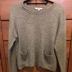 Madewell Chelsea Pocket Pullover Brown